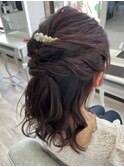 結婚式お呼ばれヘアー