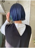 ハイトーンカラー10代20代イヤリングカラーブルー