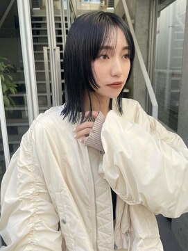 ローウェ 愛知豊橋(Louwe) 髪質改善トリートメント透明感ベージュカラーボブヘアセット豊橋