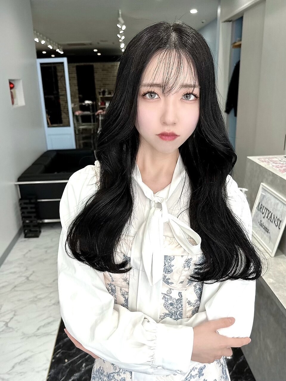 ブラック#シールエクステ#大人ガーリー#韓国#モード#ヨシン#小倉