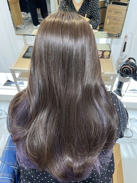 ハイル(Heil) 20代30代40代グレージュインナーカラーパープルバイオレット池袋