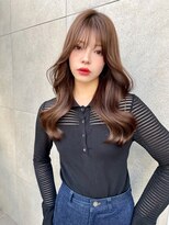 ロンド アンブル 四条烏丸(Lond ambre)&nbsp;中川智帆  レイヤーロング/顔周り/韓国/グレーベージュ