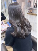 ラベンダーグレージュ/レイヤーカット/韓国カット/韓国ヘア