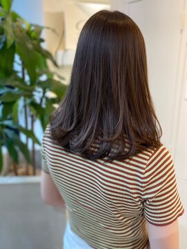 ジーナ 本八幡(Zina) 艶髪マロンブラウン×ワンカールで動きが出るレイヤーZina本八幡