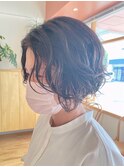 くせ毛風ボブ