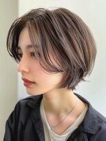 レヴ 草加店(LEV.)&nbsp;イメチェン　外ハネ　ボブ　美髪　ワイドバング　ブルーブラック