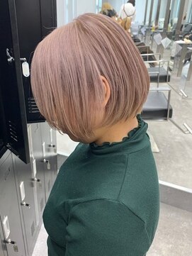 ヘアーテラスエム 奈良店(hair terrace M) 【ハイトーン】【ミルクティーベージュ】【ハイライト】