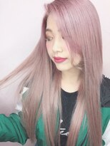 カルフール ロハス 草加東口店(Carrefour LOHAS)&nbsp;ペールパープル・ケアブリーチ・ダブルカラー・韓国風ヘア