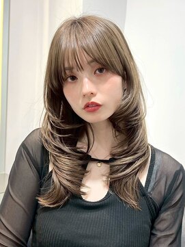 ロンドリメゾン 原宿(Lond re Maison.) チャコール/オリーブグレー/レイヤーカット小顔顔周り韓国原宿