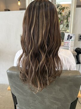 シェル 津山の手店(shel) 20代30代40代◎大人可愛いハイライトカラー/秋カラー/白髪ぼかし