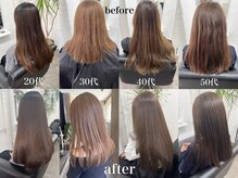 ゲイン(Gain)の雰囲気（後ろ姿美人＊ショートカット/ダブルカラー/白髪ぼかし/髪質改善）