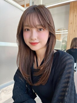 アフロート エル 大阪(AFLOAT L) ☆20代に人気！顔周りの後れ毛がかわいいシャギーレイヤーロング