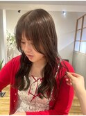 艶感ブラウンロング【20代30代イルミナカラー/縮毛矯正/髪質改善