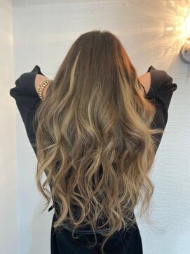 【専門店】大人ダブルカラーブリーチハイライトバレイヤージュ