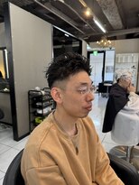 アイズ 海老名(AIZU) ラルフカール 海老名パーマ フェードカット 極道パーマ 眉毛