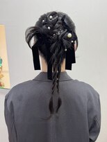 アカネ(Akane)&nbsp;お呼ばれヘアセット　カチモリアレンジ　10代 20代