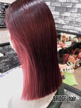 ブリッジ ヘアー(BRIDGE hair) ピンク系インナーカラー