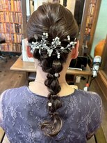 エイチエムヘアーホーム 池袋2号店(H M hair home) 編みおろし/ヘアセット/ヘアアレンジ/結婚式ヘア/お呼ばれヘア
