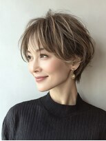 ハーツ(Heart's)&nbsp;◇大人可愛い20代30代40代50代前下がりショートボブ丸みショート