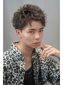 刈り上げツイスパアップバング