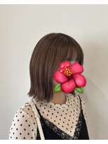 サロン(SALON)&nbsp;ミルクティーベージュ/ミルクティーグレージュ/くびれボブ