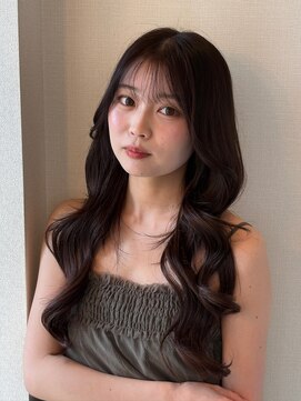 ロンドアベニール 北千住(Lond avenir) ダークパープル/レイヤーボブ/顔周りレイヤー/ミルクブラウン