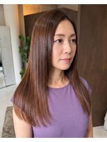 零秒女髪 千里丘店&nbsp;艶とまとまりを叶える上品ロング美髪カラー髪質改善艶髪艶感