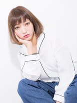 ジェム(GEM) **Gem Garden**ハネさせない☆フリンジバング透明感ボブ