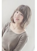ゆるふわミディアムボブ