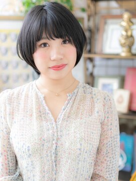 カバーヘア イヴ 戸頭店(COVER HAIR EVE) 黒髪がGOOD！ナチュラルマッシュショートa戸頭30代40代50代!