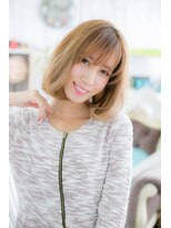 ヘアアンドビューティー ミック(Hair & Beauty miq)&nbsp;外国人風ラフニュアンス♪インナーハイライトロブヘアa1