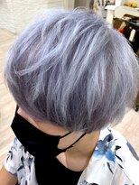 デザイナーズ ファクトリー(Designer's Factory)&nbsp;クリアブルーシルバーアッシュ うざバング ツーブロック