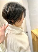 伸ばしかけショートボブ