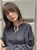 髪質改善＊顔周レイヤー斜めバング＊美髪【Zina 梅田】