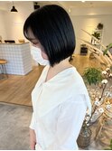 【#rinaボブ】ぷつっとミニボブ×就活カラーstyle