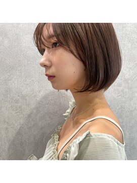 エジョン 幡ヶ谷店(Aejon) シルキーベージュ斜めバングデザインカラー