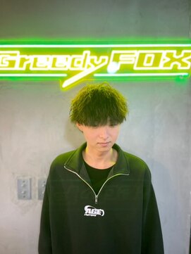 グリーディーフォックス 代々木(Greedy FOX) 波巻き/ハイライト/マッシュパーマ/ウルフ[シェービング]