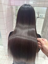 ロンドルーチェ 心斎橋(Lond luce)&nbsp;ダークアッシュ/ミディアムレイヤーカット［髪質改善/縮毛矯正］