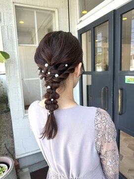 ラグ バイ シゲルカットクラブ 神田久志本店(lag) 大人可愛いお呼ばれヘアアレンジ