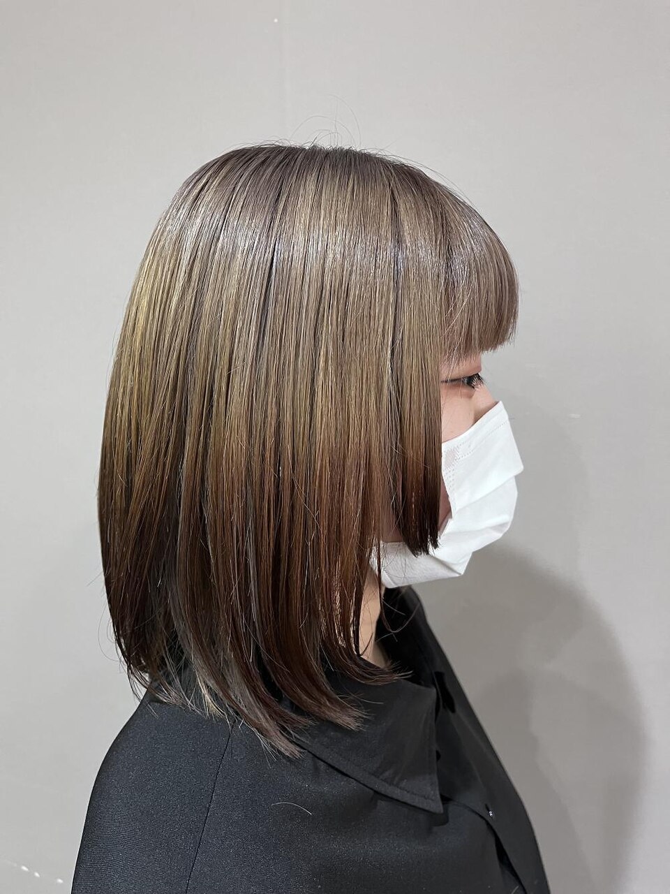 逆グラデ×裾カラー：L213183580｜ヘアー ル シェーヌ キューブ(hair le