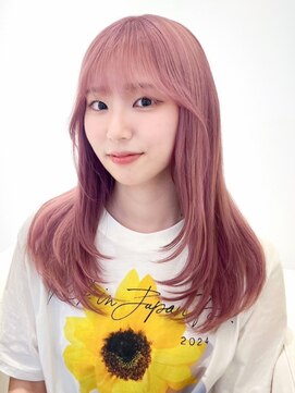 ベレーザ 渋谷(BELEZA) 9517ベビーピンクハイライトミルクティーピンクハイトーンカラー