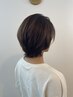 カット+艶髪クレイカラー+乾燥対策ヘッドマッサージスパ　￥17050