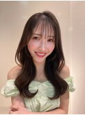 韓国ヘアロングスタイル