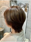 ★30代40代50代60代 白髪ぼかし×ちょいウルフ★