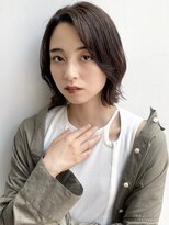 ラミエバイメルト 下北沢(lamie by melt)&nbsp;花田/ボブ/切りっぱなしボブオリーブグレージュ下北沢イメチェン