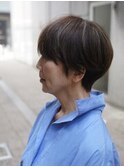 マッシュ/ショート/白髪ぼかし/ハイライト/40代/50代/60代