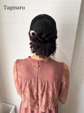 タグマル(Tagmaru) 結婚式ヘアセット☆大きめアレンジシニヨン♪