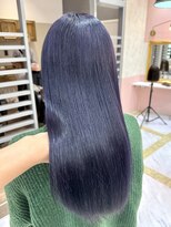 リー 梅田(Lee)&nbsp;ブルーラベンダー/ブリーチ2回/色落ちシルバー/透明感カラー