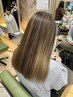 【あすま限定】ブリーチ毛◎美髪ストレート＋カット