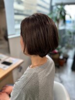 ソイクフ 四条大宮店(SOY-KUFU)&nbsp;20代30代40代◎チェリーブラウンカラー似合わせカットミニボブ